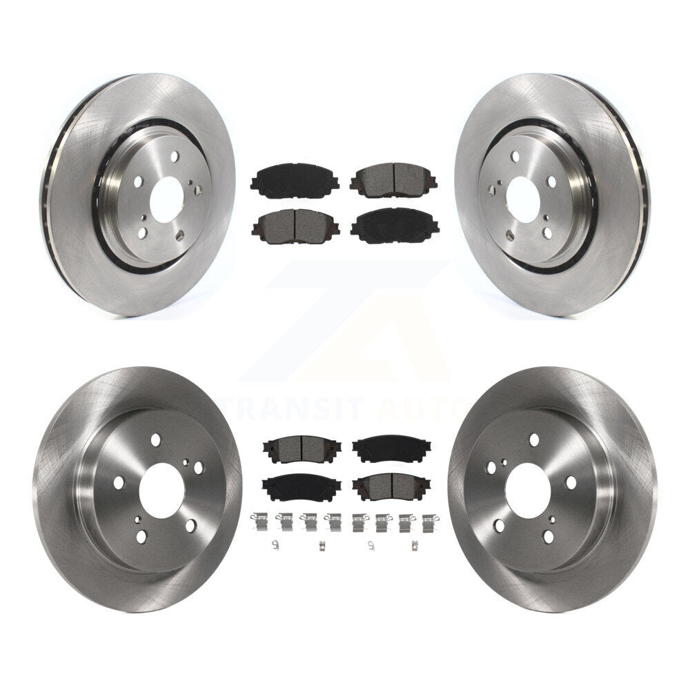Kit de rotor de frein avant et arrière et plaquettes semi-métalliques pour Toyota Camry avec emballage TRD