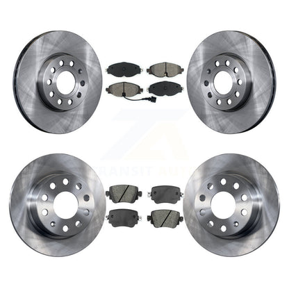 Kit de plaquettes semi-métalliques de Rotor de frein à disque avant et arrière, pour Volkswagen Golf SportWage