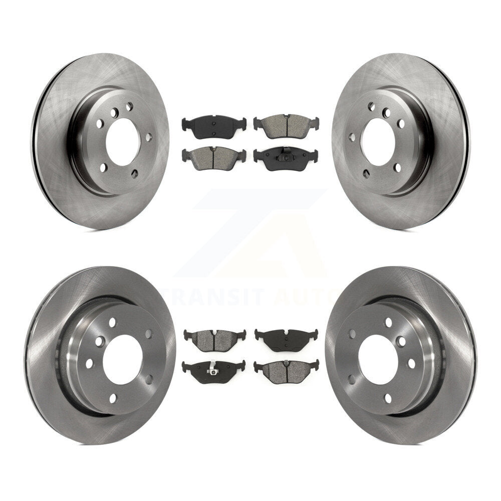 Kit de rotor de frein à disque avant et arrière et plaquettes semi-métalliques pour BMW 328i Seda 1998-1999