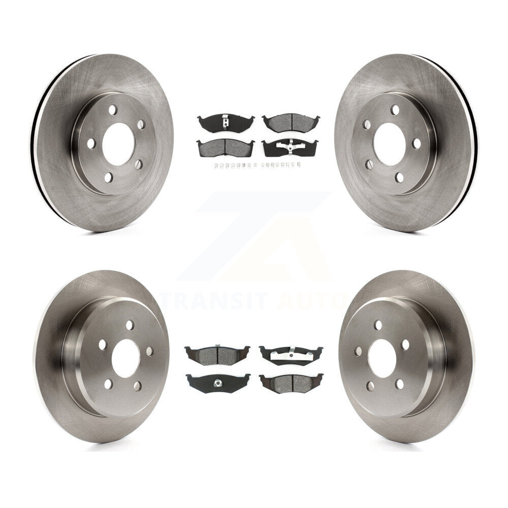 Rotors de frein avant et arrière et Kit de plaquettes semi-métalliques pour Neon Chrysler Dodge Plymout