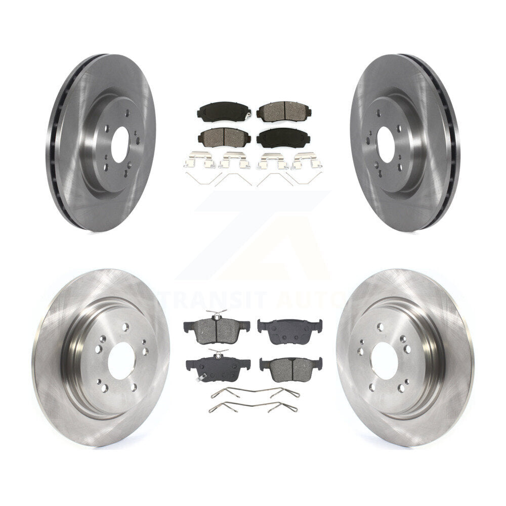 Kit de disques de frein à disque avant et arrière et plaquettes semi-métalliques pour Acura RDX 2022 – 2023