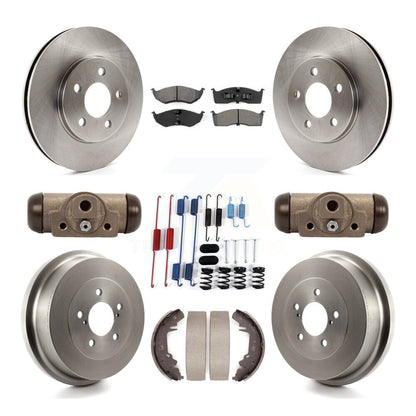 Kit de plaquettes et de tambour semi-métalliques, Rotor de frein avant et arrière, pour Chrysler Grand Voyage