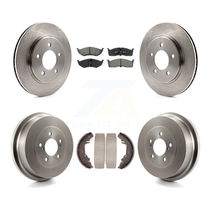 Kit de tambour à plaquettes semi-métalliques, Rotor de frein avant et arrière, pour Dodge Caravan Grand Town