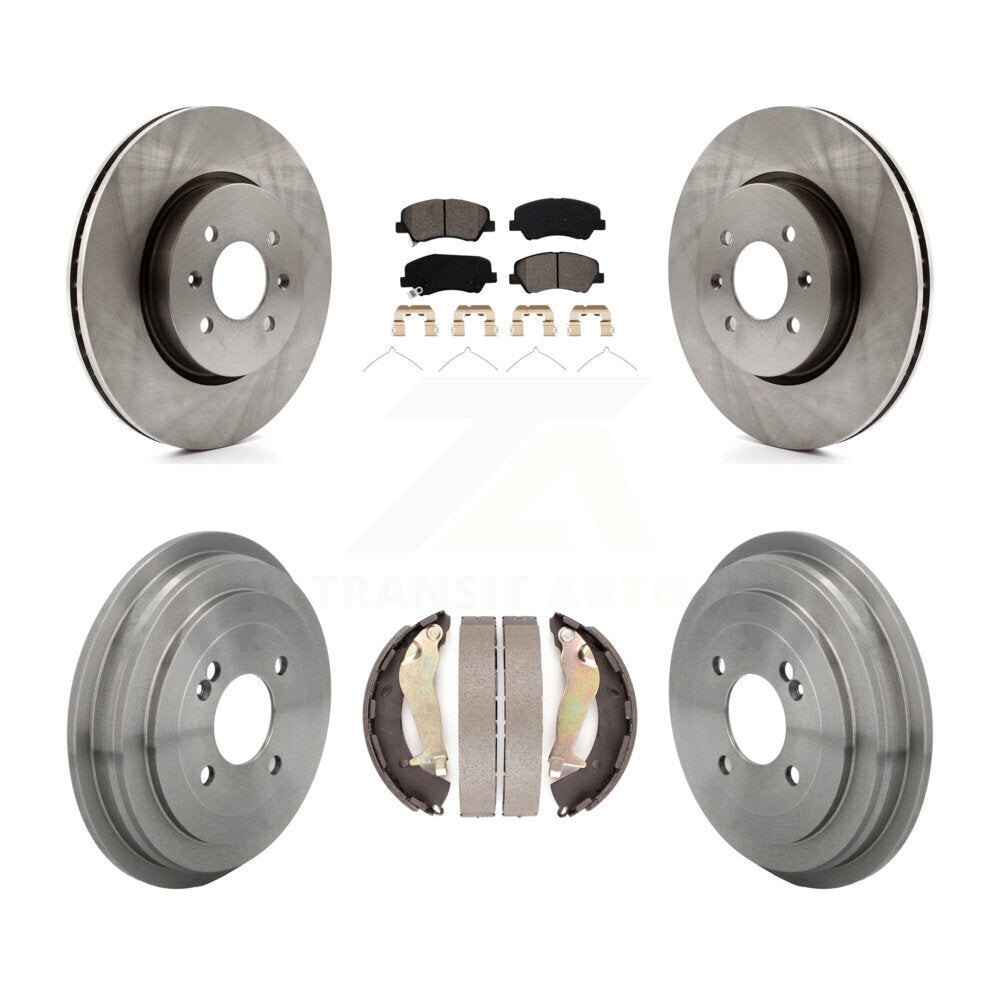 Kit de plaquettes et de tambour semi-métalliques, Rotor de frein avant et arrière, pour Kia Rio Hyundai Accen