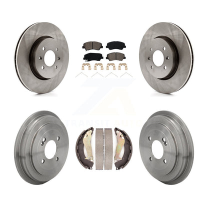 Kit de plaquettes et de tambour semi-métalliques, Rotor de frein avant et arrière, pour Kia Rio Hyundai Accen