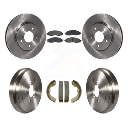 Rotors de frein à disque avant et arrière, plaquettes semi-métalliques et Kit de tambour pour Nissan NV200
