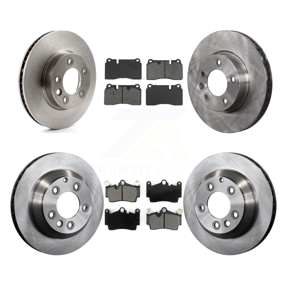 Kit de rotors de frein à disque avant et arrière et plaquettes semi-métalliques (6 pièces) pour Volkswagen Touare