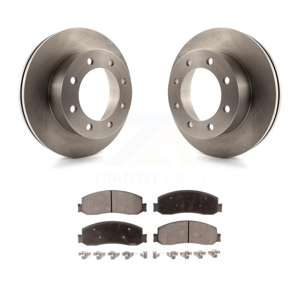 Kit de rotors de frein à disque avant et de plaquettes en céramique pour Ford F-350 Super Duty 4WD 2011
