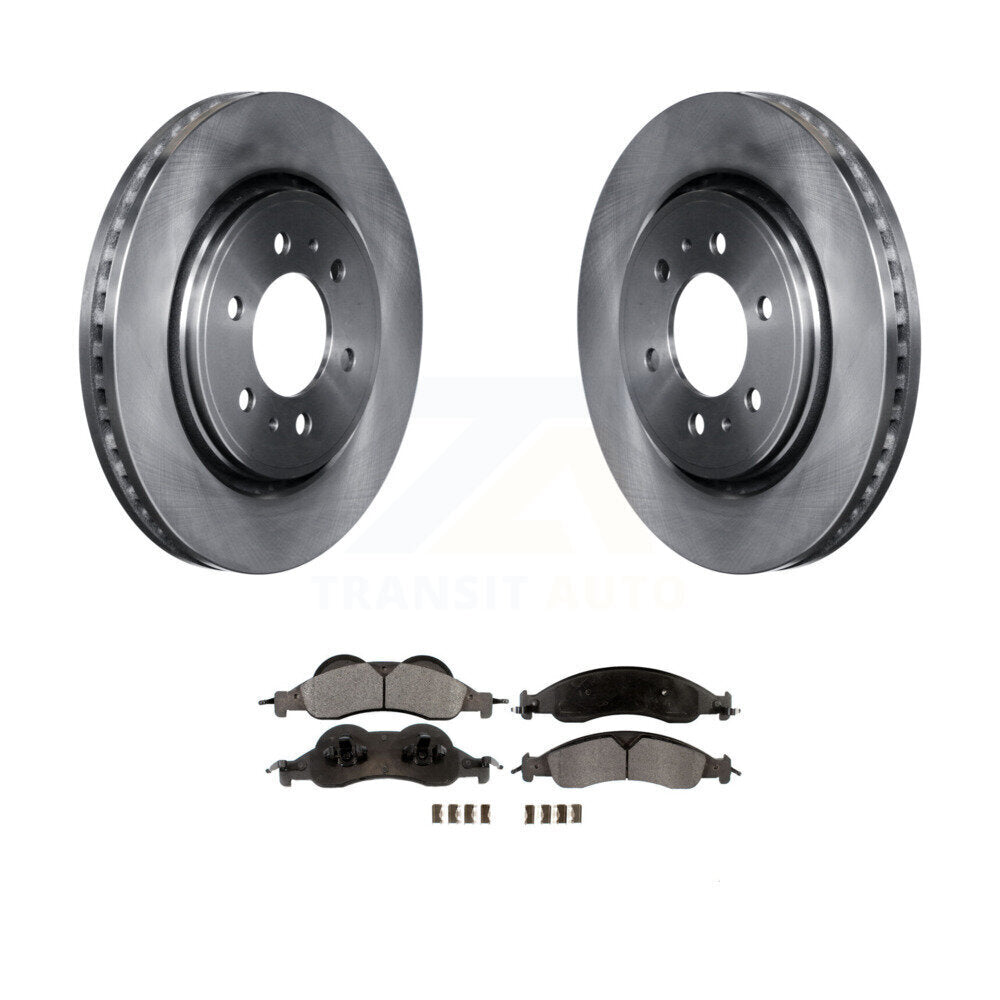 Rotor de frein à disque avant et Kit de plaquettes en céramique pour Ford Expedition Lincoln Navigato