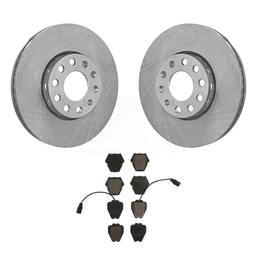 Rotor de frein à disque avant et Kit de plaquettes en céramique, pour Volkswagen Passat Audi A4 Quattr