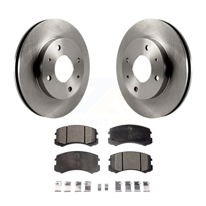 Kit de rotors de frein à disque avant et plaquettes en céramique pour Mitsubishi Lancer K8T-100333
