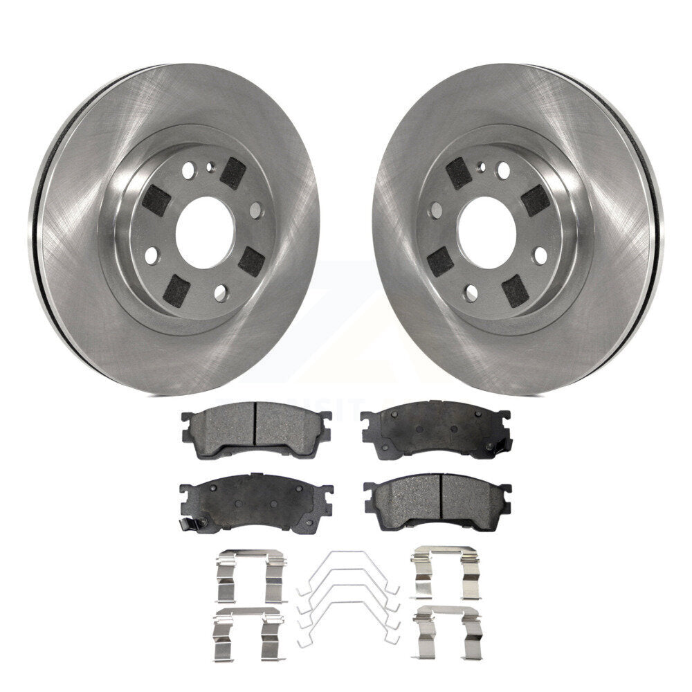Kit de rotors de frein à disque avant et de plaquettes en céramique pour Mazda Protege 1999-2000 1,8 l