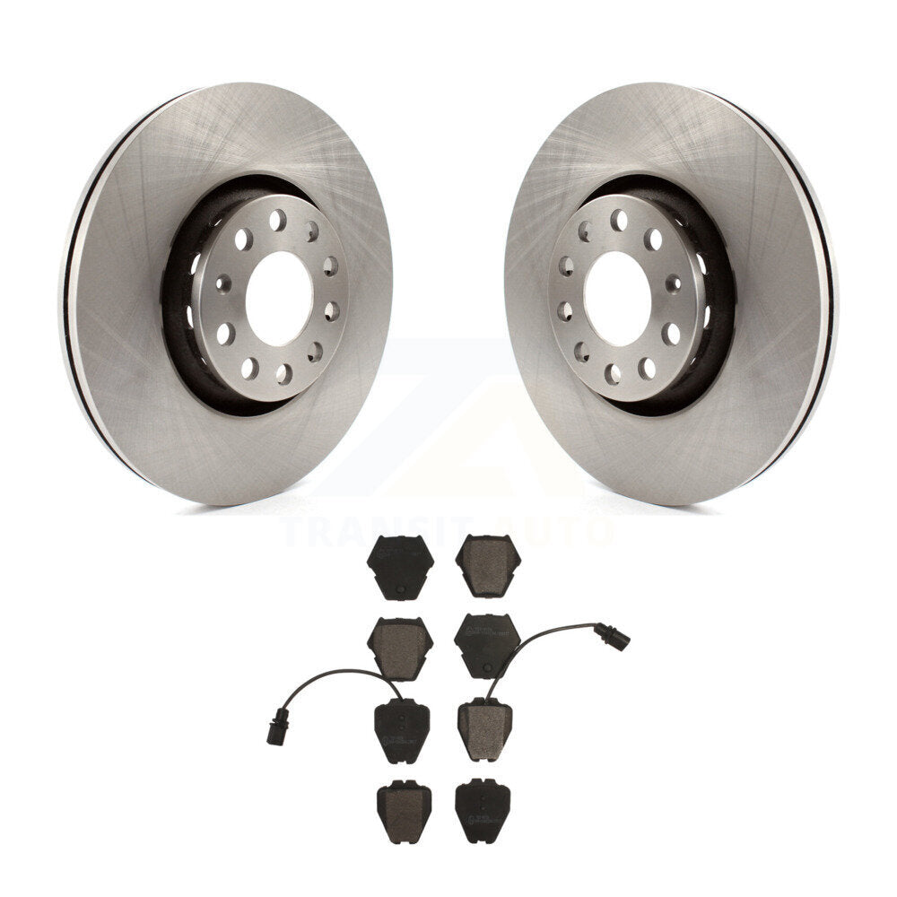 Kit de disques de frein à disque avant et plaquettes en céramique pour Audi A8 Quattro K8T-100359