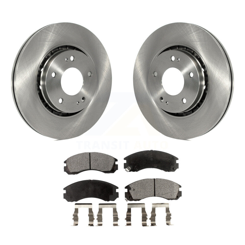 Kit de rotors de frein à disque avant et plaquettes en céramique pour Mitsubishi Lancer K8T-100633