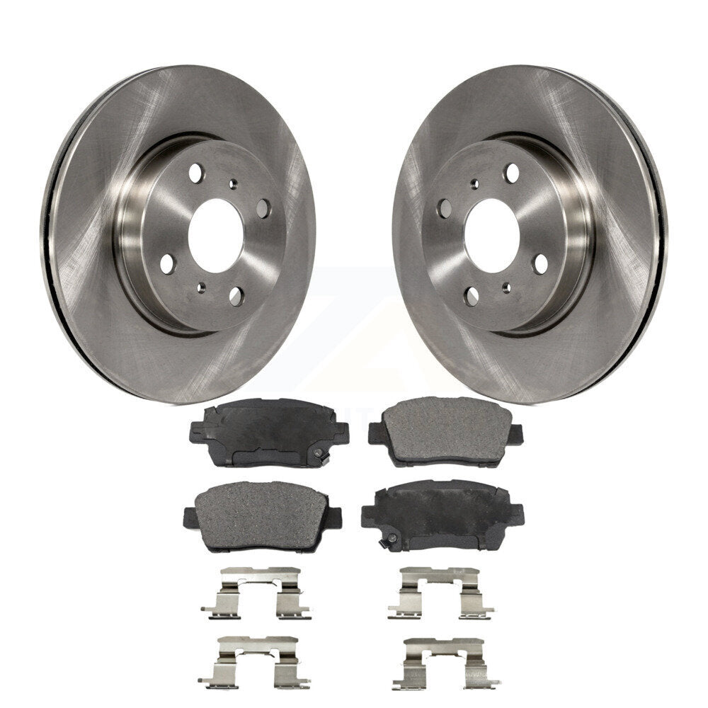 Kit de disques de frein à disque avant et plaquettes en céramique pour Scion iQ K8T-100645