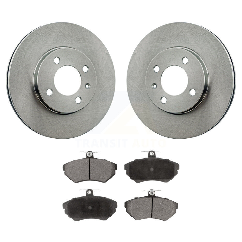 Kit de rotors de frein à disque avant et plaquettes en céramique pour Volkswagen Cabrio Golf Passat