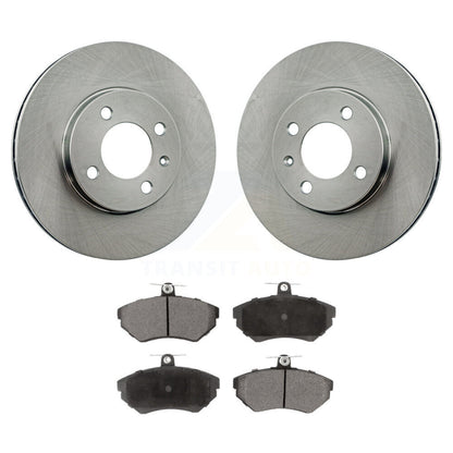 Kit de rotors de frein à disque avant et plaquettes en céramique pour Volkswagen Cabrio Golf Passat