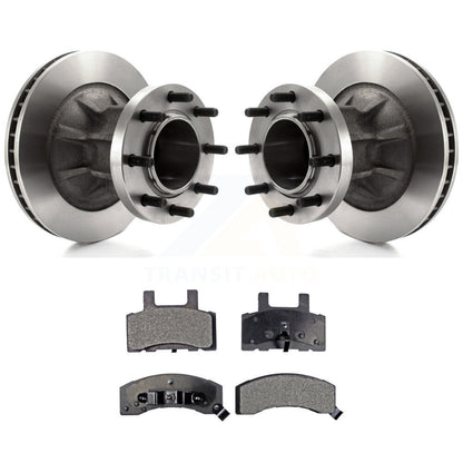 Rotors de frein avant et Kit de plaquettes en céramique pour Chevrolet Express 3500 GMC C3500 Savan