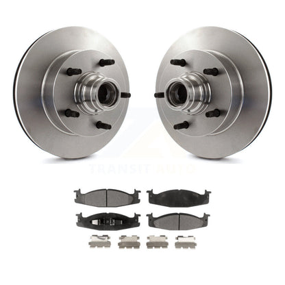 Kit de moyeu de rotors de frein à disque avant et de plaquettes en céramique pour Ford F-150 E-150 Econoline