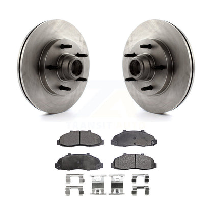 Ensemble de moyeu de rotors de frein à disque avant et kit de plaquettes en céramique pour Ford F-150