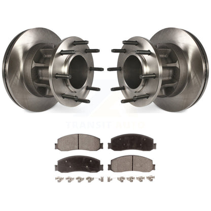 Kit de moyeu de rotors de frein à disque avant et de plaquettes en céramique pour Ford F-350 Super Duty RW 2011