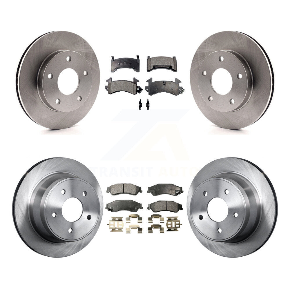 Kit de rotor de frein avant et arrière et plaquettes en céramique pour Chevrolet S10 GMC Sonoma 4W 1997