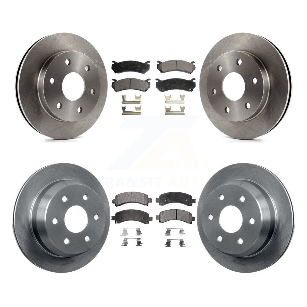 Kit de rotors de frein à disque avant et arrière et plaquettes en céramique pour Chevrolet Avalanche 1500