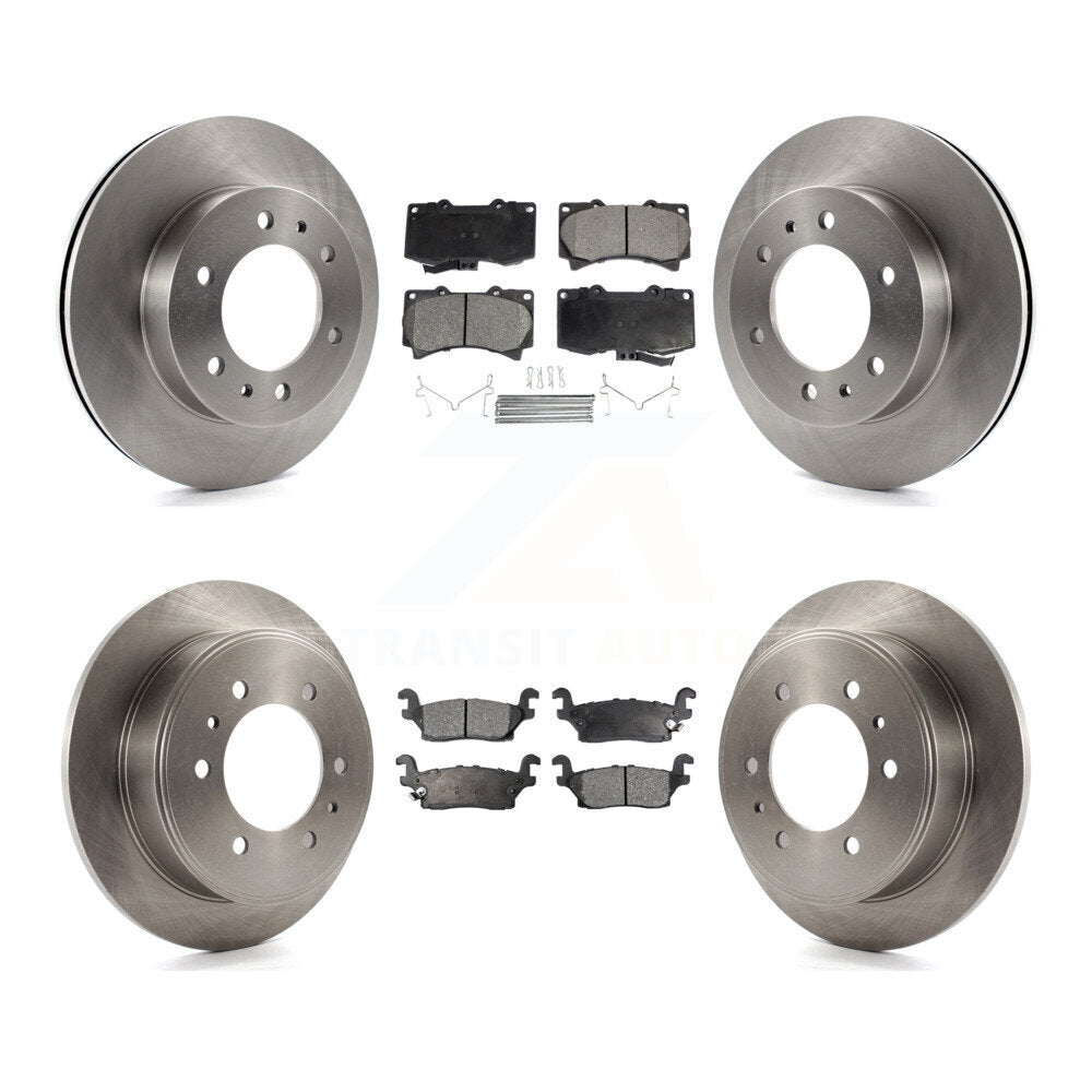 Kit de rotors de frein à disque avant et arrière et plaquettes en céramique pour Hummer H3 H3T K8T-100826