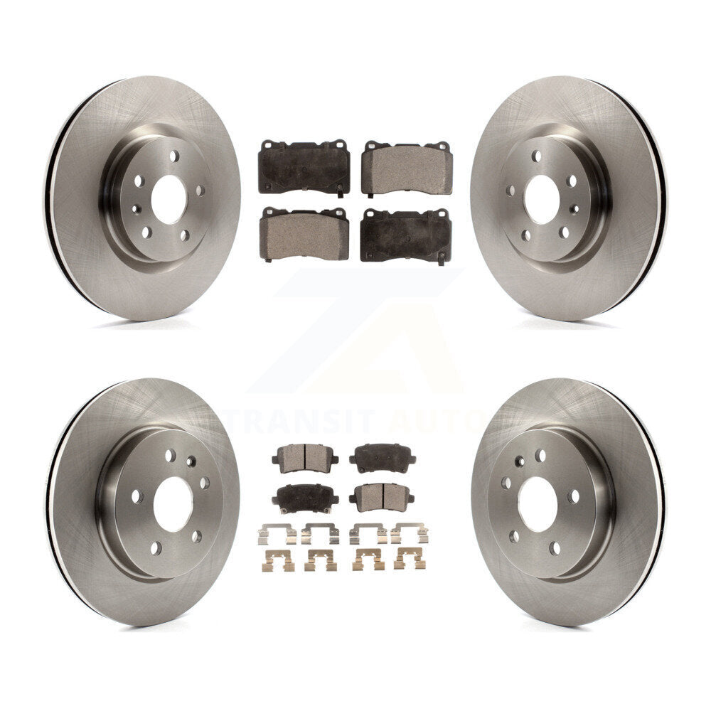 Kit de rotors de frein à disque avant et arrière et plaquettes en céramique pour Cadillac XTS K8T-100843