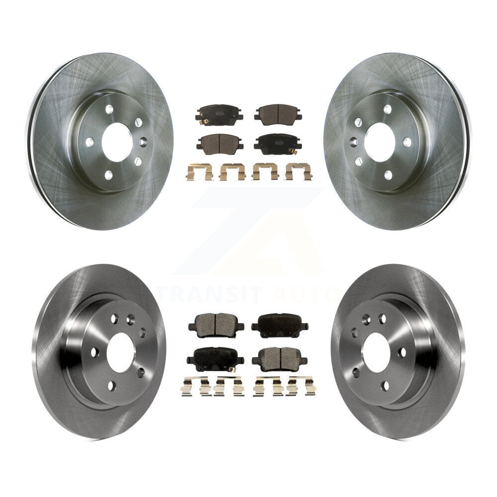 Kit de rotors de frein à disque avant et arrière et plaquettes en céramique pour Chevrolet Cruze K8T-10087