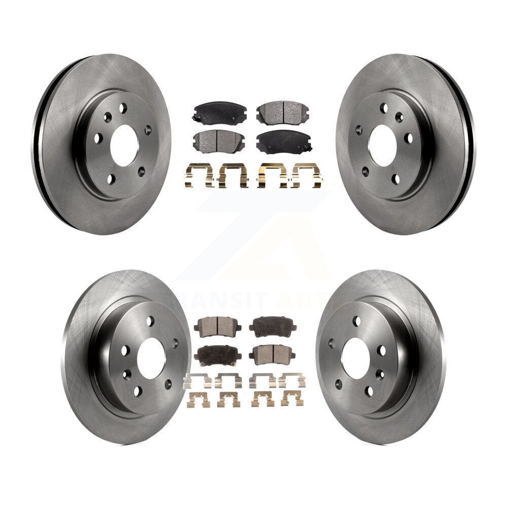 Kit de rotors de frein à disque avant et arrière et plaquettes en céramique pour Chevrolet Malibu Limited