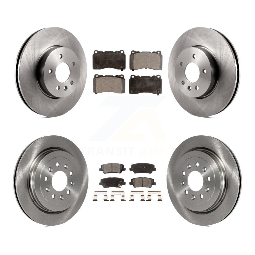 Kit de rotors de frein à disque avant et arrière et plaquettes en céramique pour Cadillac ATS K8T-100881