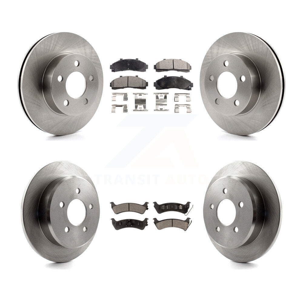 Kit de rotor de frein avant et arrière et plaquettes en céramique, pour Ford Explorer AWD 4WD à partir de 01 02