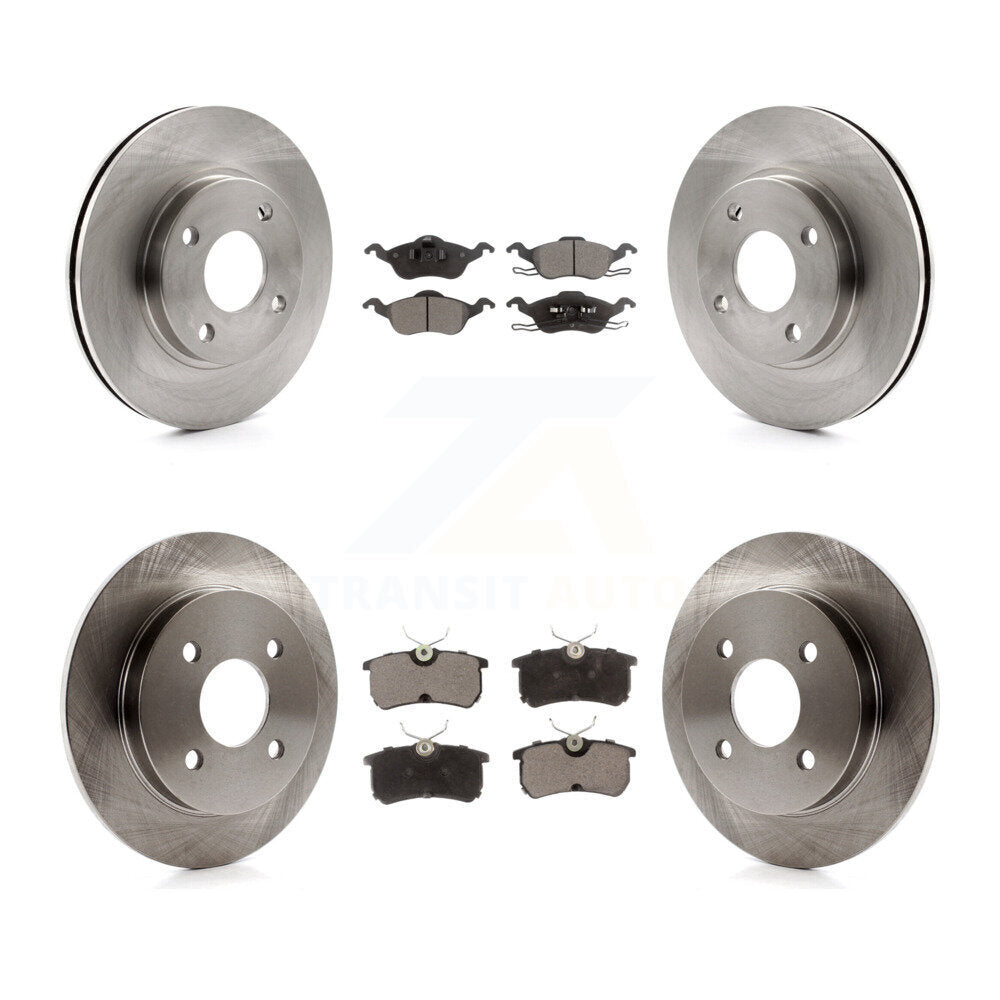 Kit de rotors de frein à disque avant et arrière et plaquettes en céramique pour Ford Focus K8T-100903