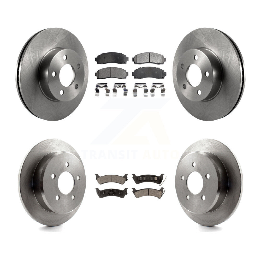 Rotor de frein à disque avant et arrière et Kit de plaquettes en céramique pour Ford Explorer Sport Trac 4W