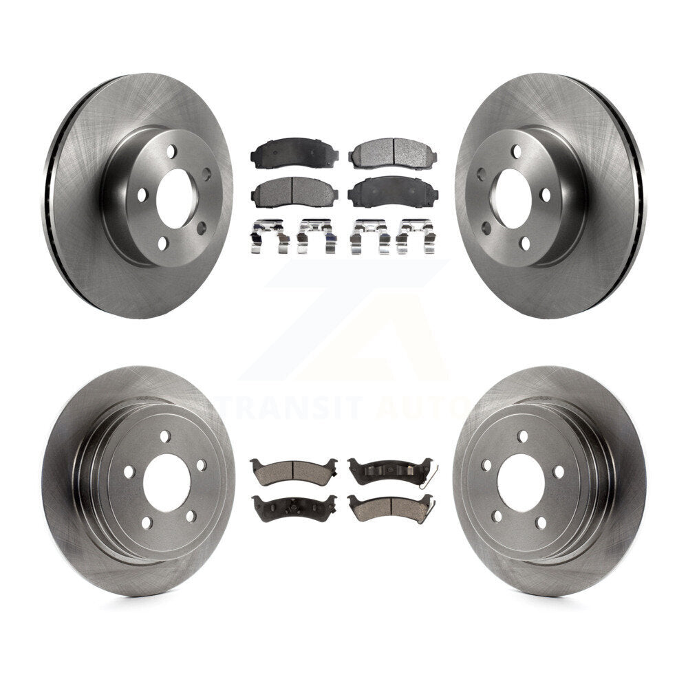Rotor de frein à disque avant et arrière et Kit de plaquettes en céramique pour Ford Explorer Sport Trac 4W