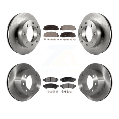 Kit de plaquettes de frein à disque avant et arrière, Rotors en céramique, pour Ford F-250 Super Duty F-350 4W