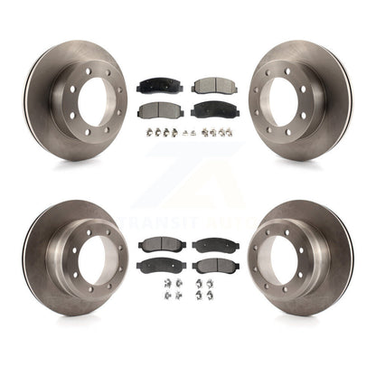 Kit de rotor de frein avant et arrière et plaquettes en céramique pour Ford F-350 Super Duty 4W 2005-2007