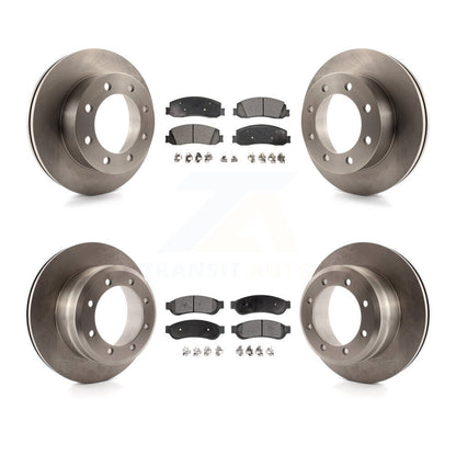 Rotor de frein à disque avant et arrière et Kit de plaquettes en céramique pour Ford F-350 Super Duty 4W 2012