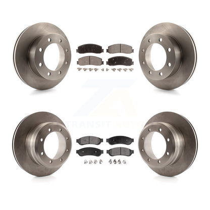 Rotor de frein à disque avant et arrière et Kit de plaquettes en céramique pour Ford F-350 Super Duty 4W 2011
