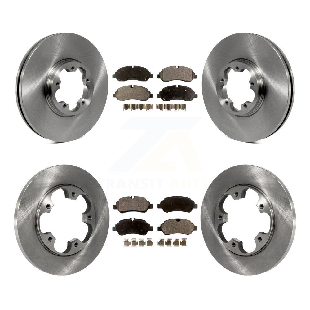 Kit de rotor de frein à disque avant et arrière et plaquettes en céramique pour Ford Transit-250 Transit-15