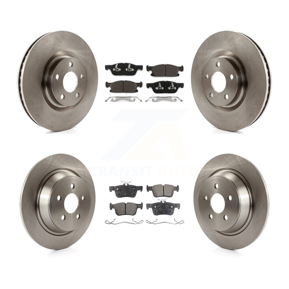 Kit de rotors de frein à disque avant et arrière et plaquettes en céramique pour Ford Edge K8T-100982