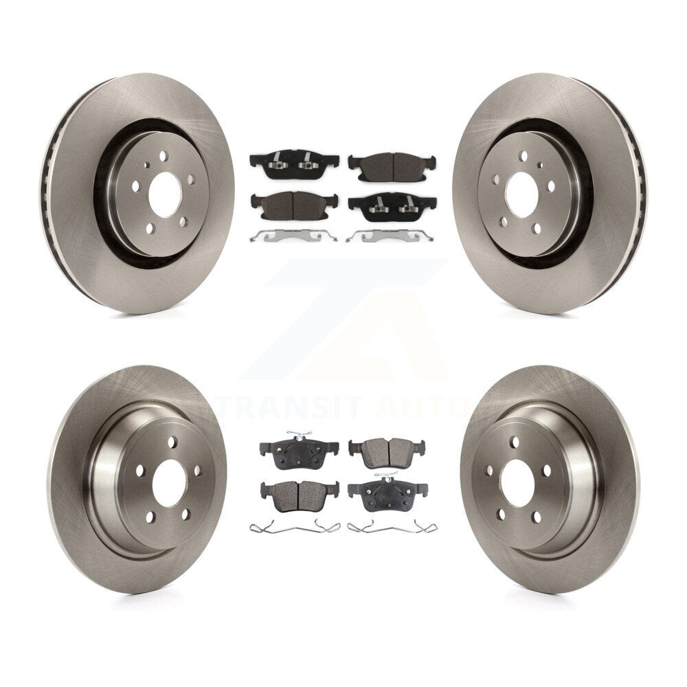 Kit de Rotor de frein à disque avant et arrière et plaquettes en céramique, pour Ford Edge Lincoln Nautilus MK