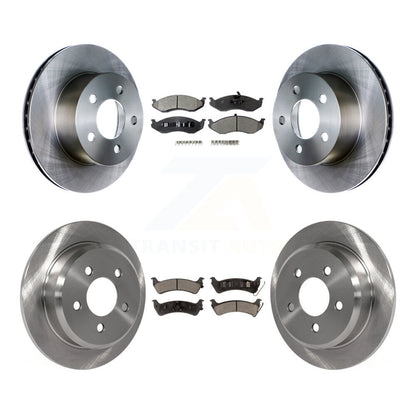 Kit de rotors de frein à disque avant et arrière et plaquettes en céramique pour Jeep Grand Cherokee