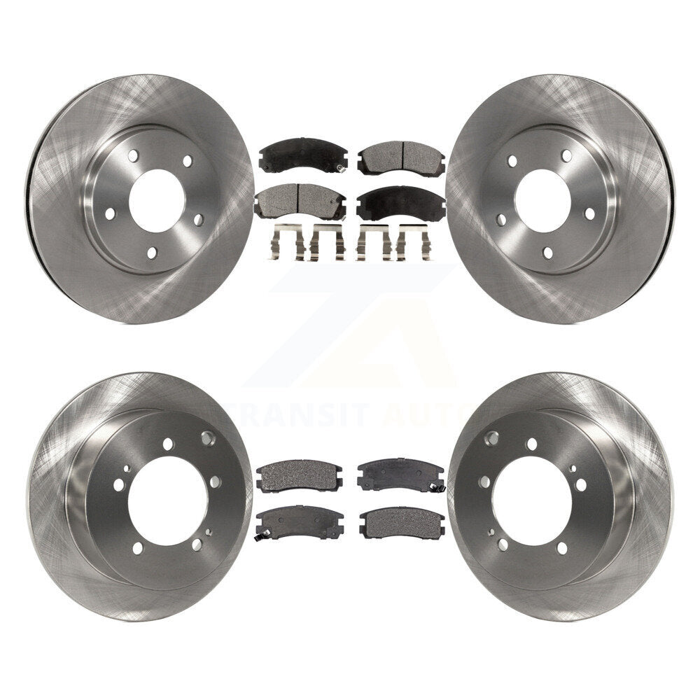 Kit de rotor de frein à disque avant et arrière et plaquettes en céramique pour Mitsubishi Eclipse 2000 3.0