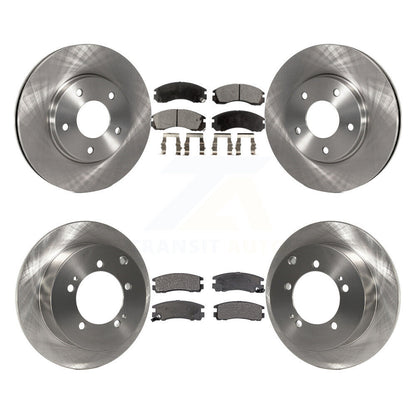 Kit de rotor de frein à disque avant et arrière et plaquettes en céramique pour Mitsubishi Eclipse 2000 3.0