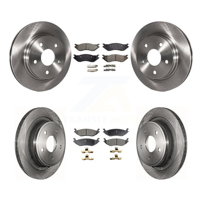 Kit de rotors de frein à disque avant et arrière et plaquettes en céramique pour Dodge Ram 1500 Durango