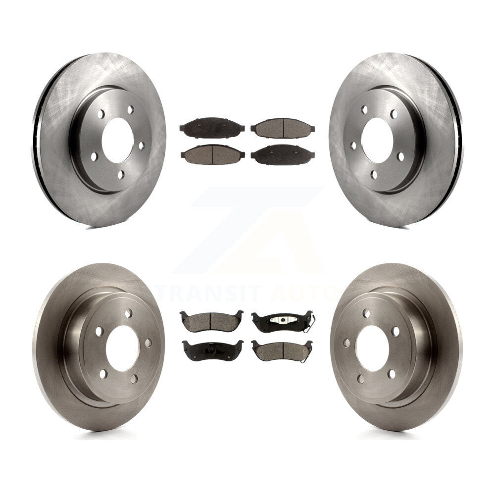 Rotors de frein à disque avant et arrière et kit de plaquettes en céramique pour Chrysler Pacific 2004-2008