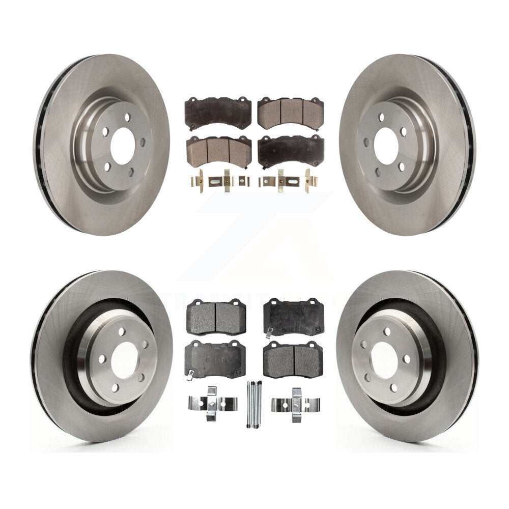 Kit de rotors de frein à disque avant et arrière et plaquettes en céramique pour chargeur Dodge Challenger