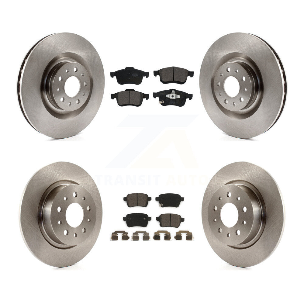 Kit de rotors de frein à disque avant et arrière et plaquettes en céramique pour Fiat 500L 2014-2020
